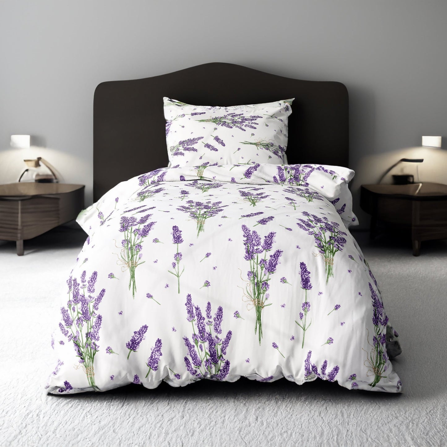 Bed Sheet Set with Flower Patterns