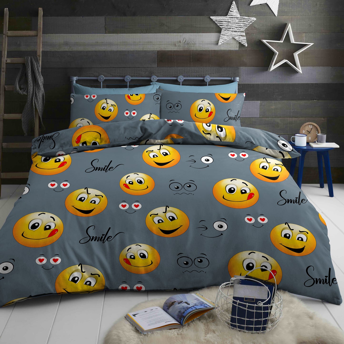 Bed Sheet Set with Emojis 2