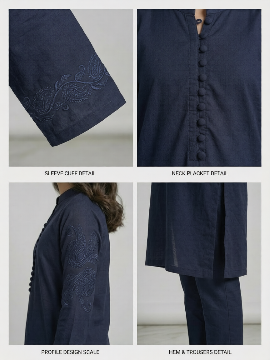 Navy Elegance 2 Piece