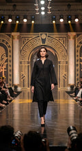 Elegant Black Embroidered 2-Piece Suit