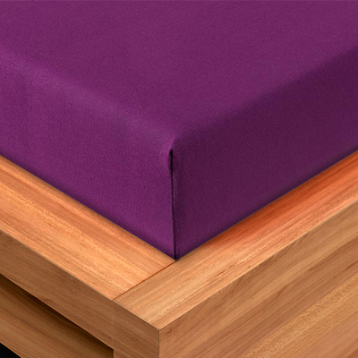 Jersey Fitted Sheet - Plum - bala.pk