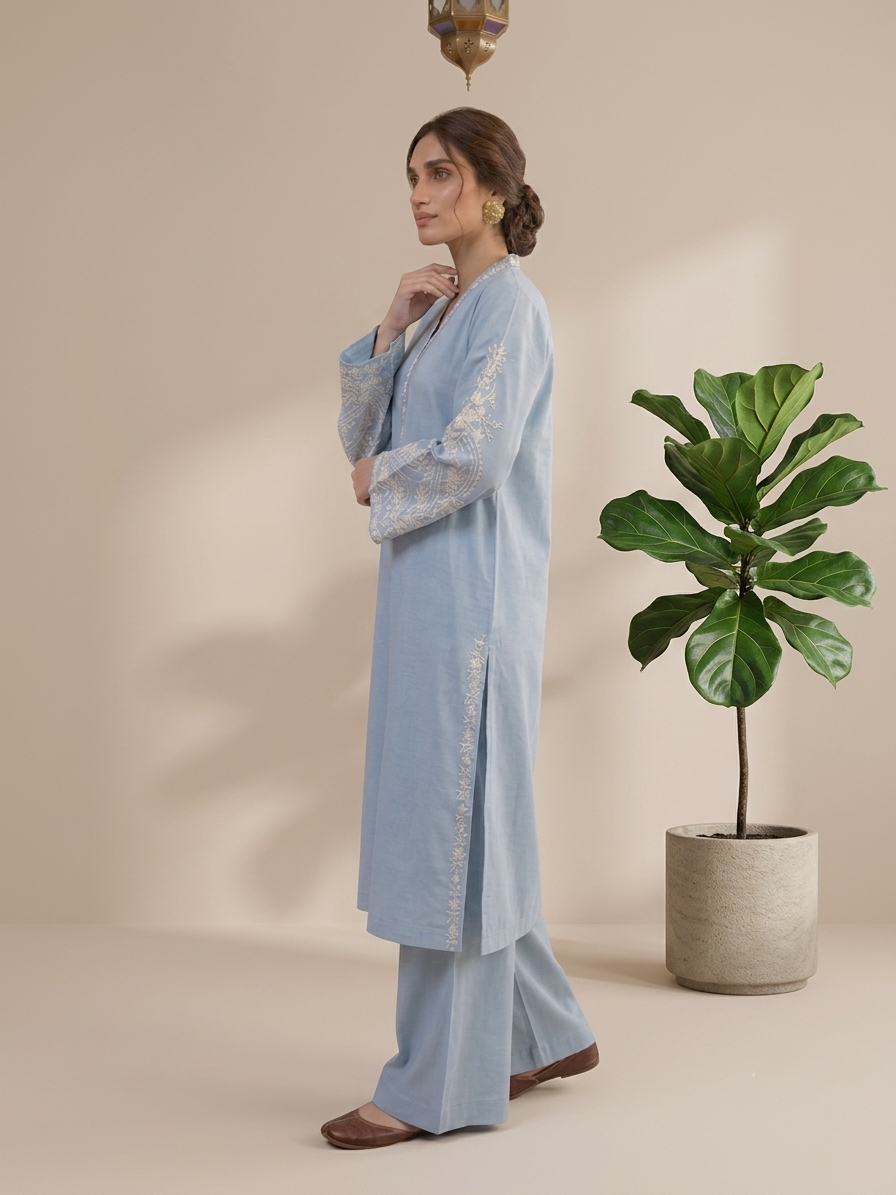 Skyline Embroidered 2 Piece